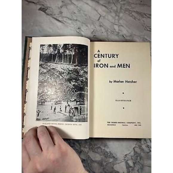 1950 Antique Industry History Book “A Century of Iron & Men” Business - Picture 3 of 4